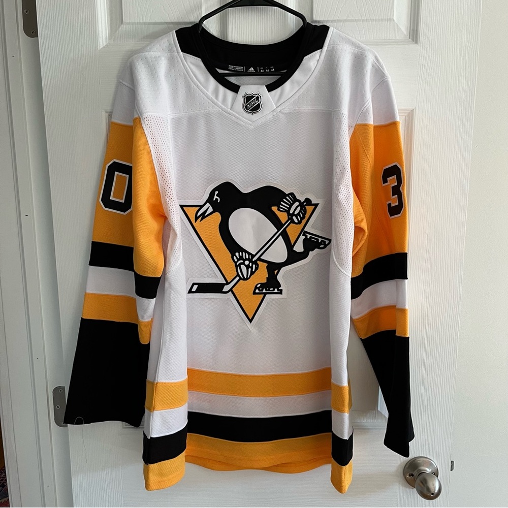 adidas authentic pittsburgh penguins 30 matt murray jersey size 44